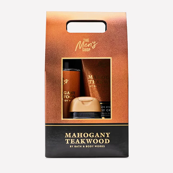 Kit Presenteável Bath and Body Works Mahogany Teakwood Mini Gift Set