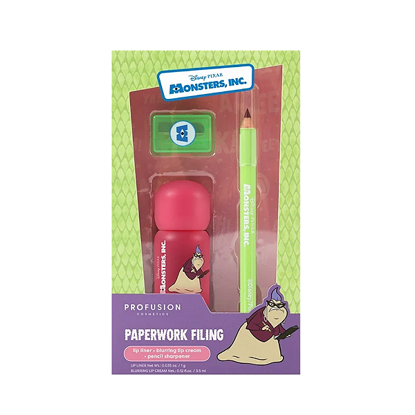 Kit Labial Profusion Cosmetics Monsters Inc Lip Set | Paperwork Filing