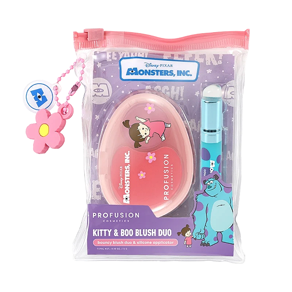 Blush e Aplicador Profusion Cosmetics Monsters Inc Bouncy Blush Duo & Silicone Applicator | Kitty & Boo