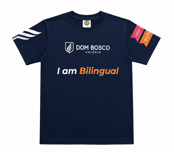 CAMISETA BILÍNGUE ALGODÃO