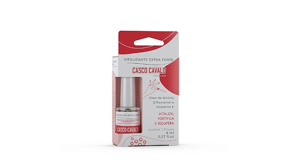 VITALIZANTE EXTRA FORTE CASCO CAVALO 8 ML  embalagem blister