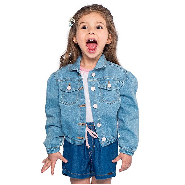 Jaqueta jeans infantil feminina - Alta Estação: multimarcas roupas do  infantil ao adulto