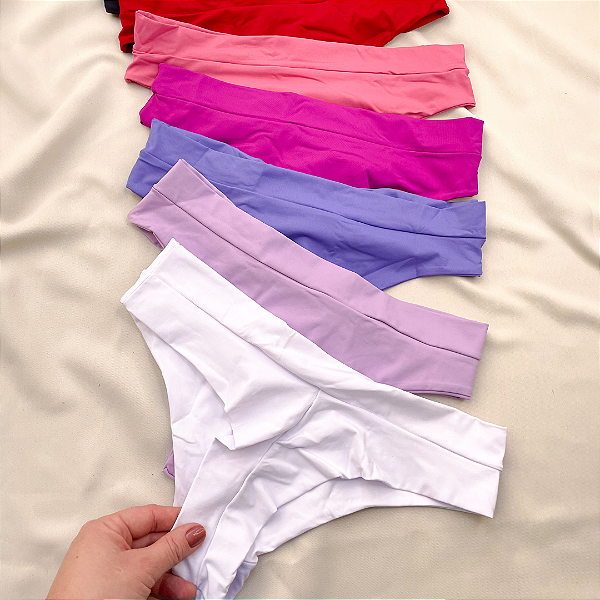 Calcinha fio duplo em microfibra conforto