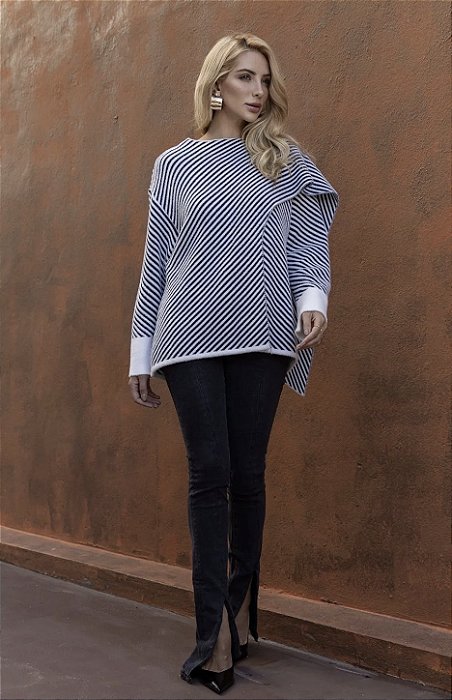 Blusa Tricô Lina Transpassada
