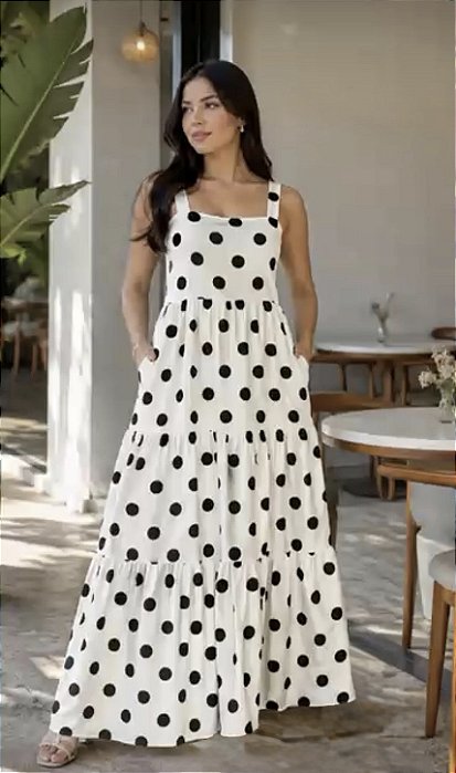 Vestido Três Marias Poá