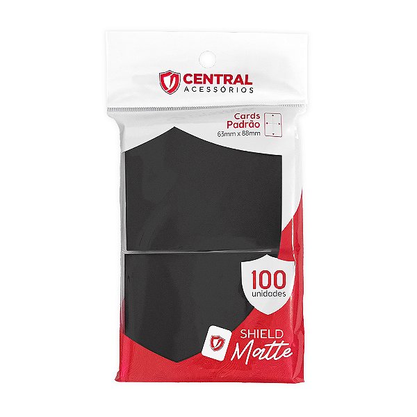 Shield Matte Preto Central (100 Sleeves)