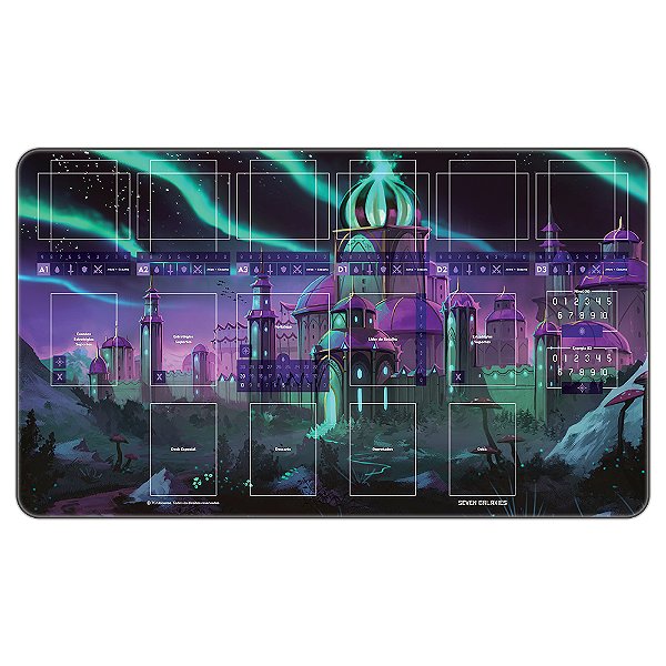 Seven Galaxies: Playmat Templo da Magia Arcana (Modo Frente de Combate)