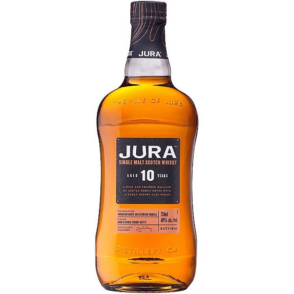Whisky Single Malt Scotch Jura 10 anos
