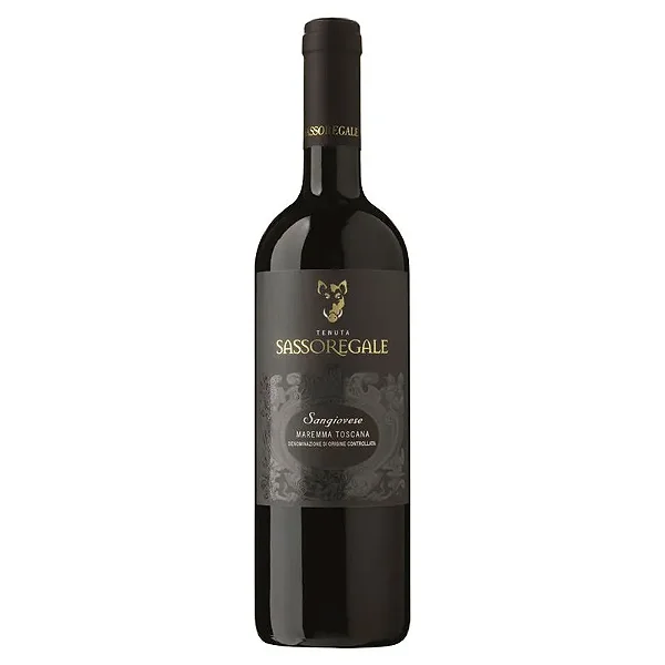 Vinho Tinto Sassoregale Sangiovese Maremma Toscana Doc