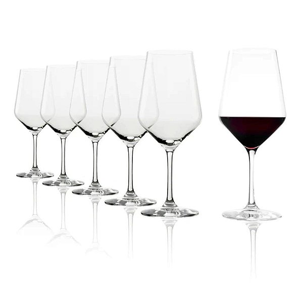 kit 06 Taças para Vinho Bordeaux 650ml - Revolution