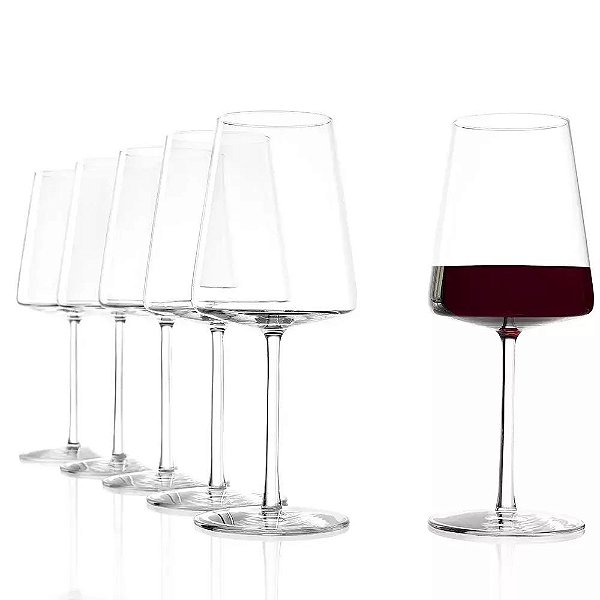 Kit 06 Taças para Vinho Tinto 517ml - Power