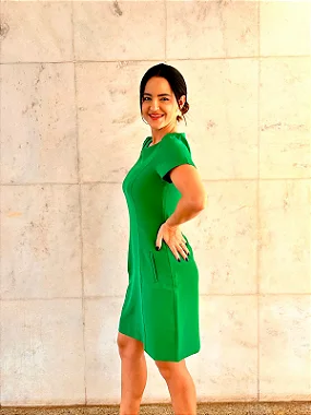 Vestido Alfaiataria Verde