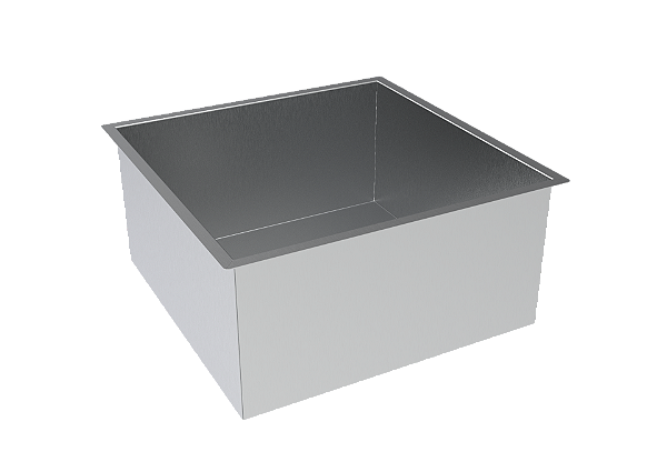 Cuba Inox Embutir Quadrada Gourmet 400 X 400