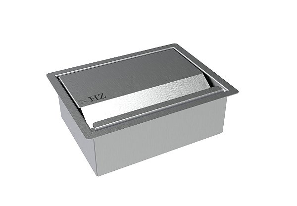 Porta Esponja Inox Com Tampa Embutir Granito E