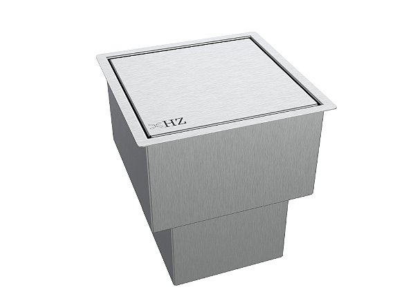 Lixeira Inox Quadrada 2,9 L Para Bancada - Click