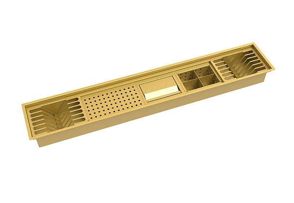 Escorredor Embutido Calha Escorredora Dourado 1114