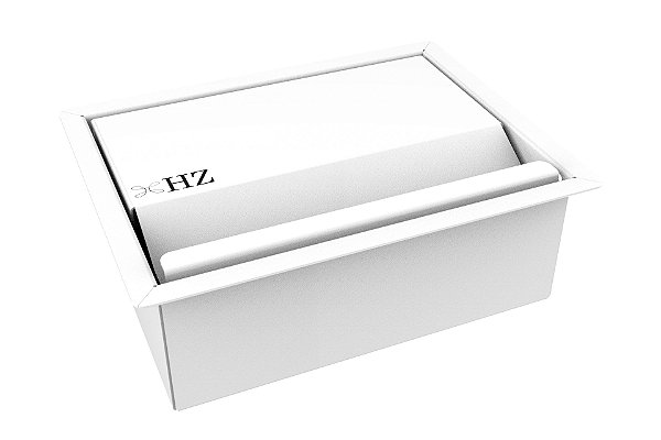 Porta Esponja Inox Branco Com Tampa Embutir Granito E