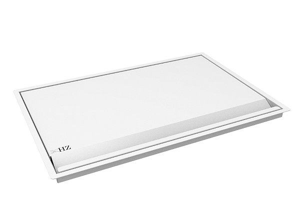 Tampa Lixeira Quadrada Para Bancada Corte De 45x30cm Branco