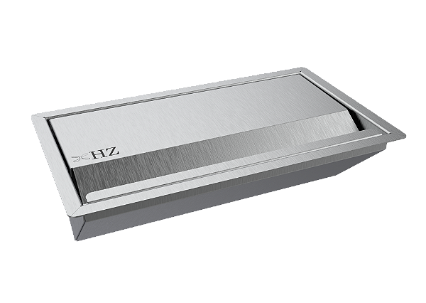 Porta Tomada De Embutir Inox 3 Tomadas 20a