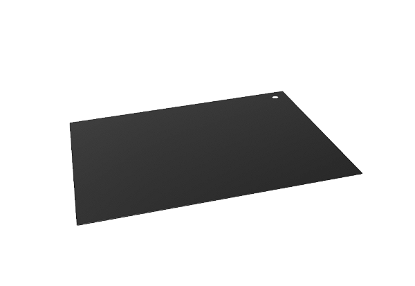 Tampa Cuba Inox Preto Embutir Quadrada Gourmet 400 X 400