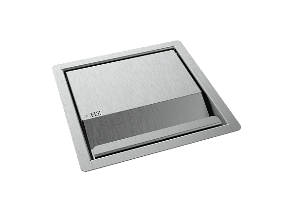 Porta Tomada De Embutir Inox 2 Tomadas 20a 15x15cm