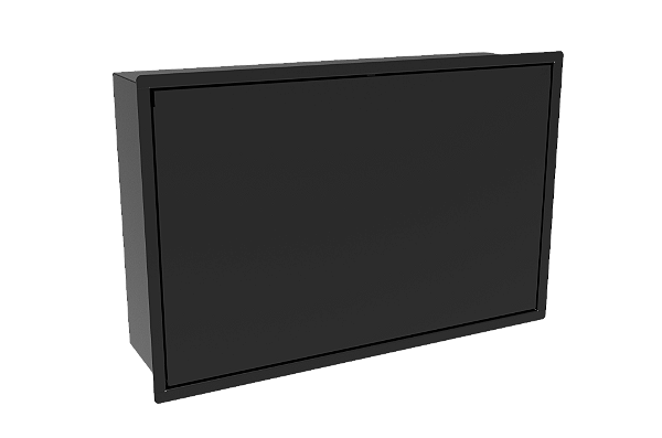 Armário Para Pratos Embutir Na Parede Preto