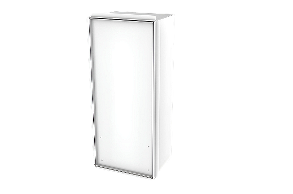 Lixeira Retangular Branca 5l Parede Porcelanato - Tampa Click