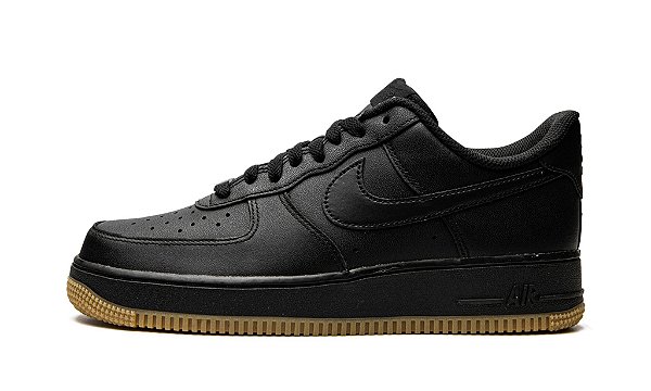 nike air force 1 low black gum sole