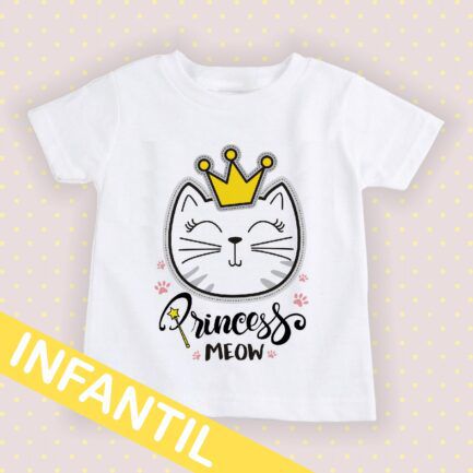 T-shirt Infantil Princess - Linda Womann - Moda & Acessórios