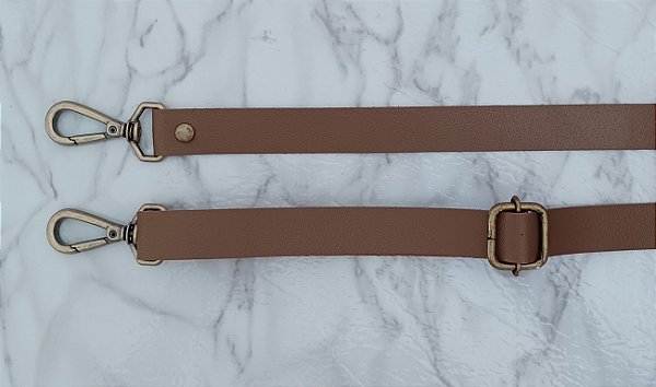 ALÇA DE COURO CASTOR P/ BOLSA C/ REGULAGEM