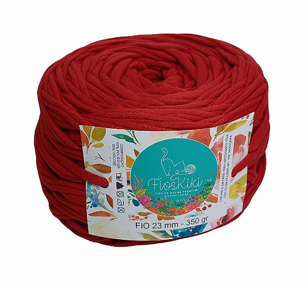 FIO DE MALHA PREMIUM KIKI ANTIPILLING 23MM - VERMELHO ESCURO - 350GR
