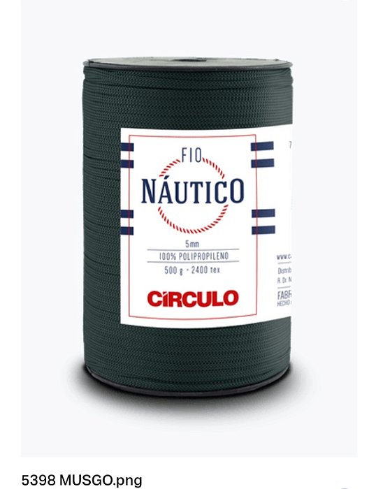 Fio Náutico 5 mm Circulo Musgo 5398