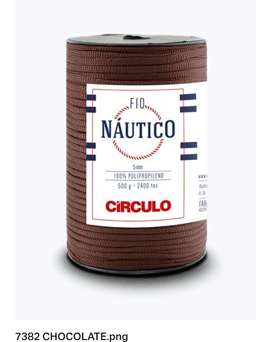 Fio Náutico 5 mm Circulo Chocolate 7382