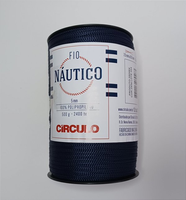Fio Náutico 5 mm Circulo Azul Marinho 2856