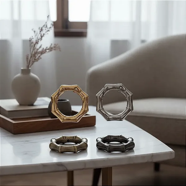 ARGOLA ARTICULADA BAMBU 3CM EXTERNO (PAR) ZAMAC