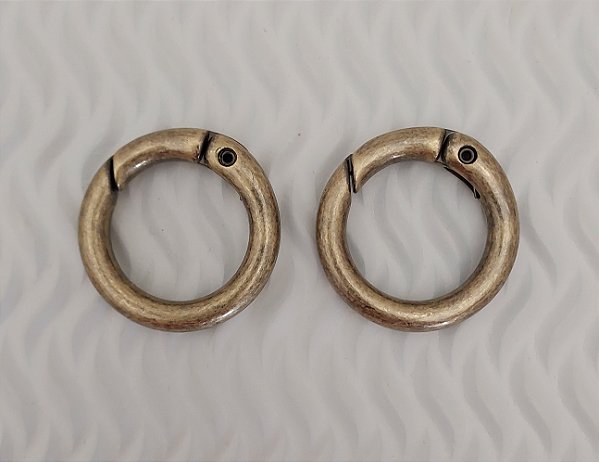 ARGOLA ARTICULADA 3,5CM EXTERNO GROSSA OURO VELHO ZAMAC ( PAR )