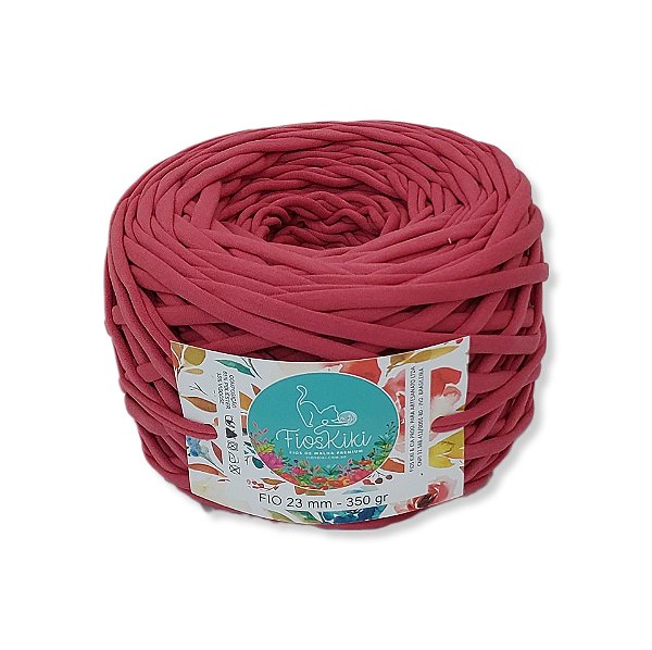 FIO DE MALHA PREMIUM KIKI ANTIPILLING 23MM - ROSA CARMIM - 350GR -