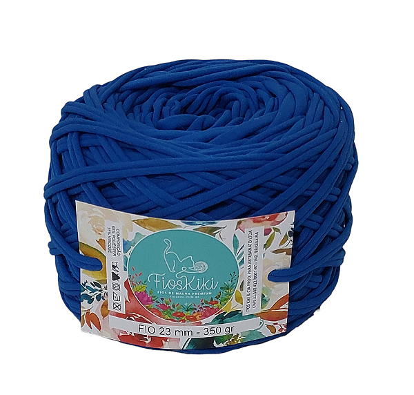 FIO DE MALHA PREMIUM KIKI ANTIPILLING 23MM - AZUL ROYAL - 350GR