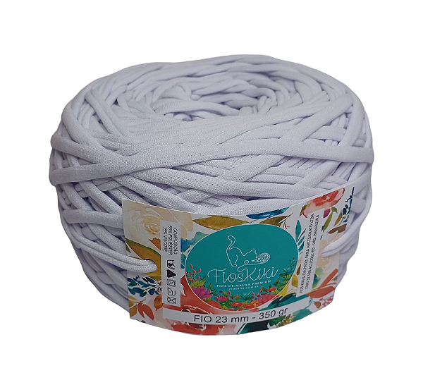 FIO DE MALHA PREMIUM KIKI ANTIPILLING 23MM- BRANCO - 350GR