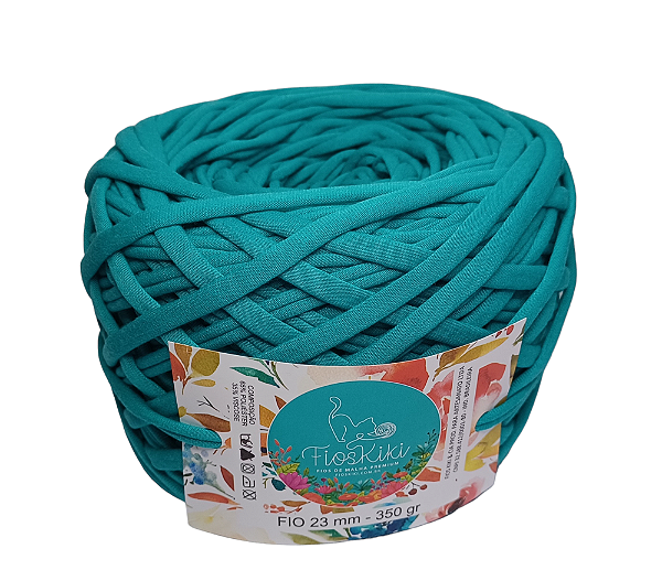 FIO DE MALHA PREMIUM KIKI ANTIPILLING 23MM - TURQUESA ESCURO - 350GR -