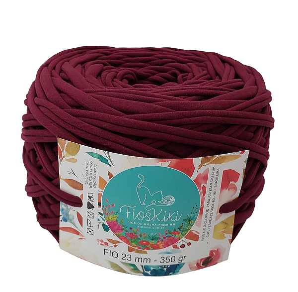 FIO DE MALHA PREMIUM KIKI ANTIPILLING 23MM - VINHO - 350GR