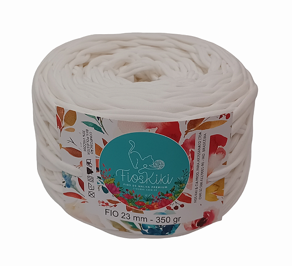 FIO DE MALHA PREMIUM KIKI ANTIPILLING 23MM- OFF NATURAL CRU - 350GR -