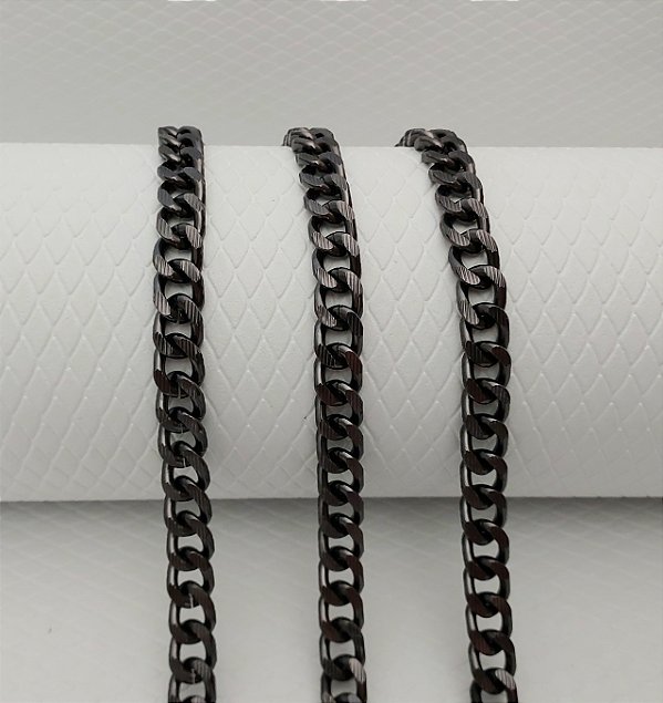 CORRENTE DE ALUMÍNIO RISCADA 3mm ESPESSURA C/ 1 METRO (CORES)