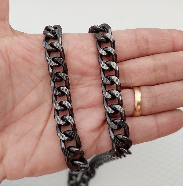 CORRENTE DE ALUMÍNIO RISCADA 3mm ESPESSURA C/ 1 METRO (CORES)