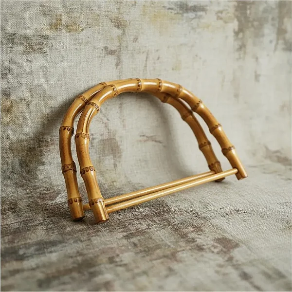 ALÇA P/ BOLSA DE BAMBU 100% 15.5 X 12 CM (PAR)