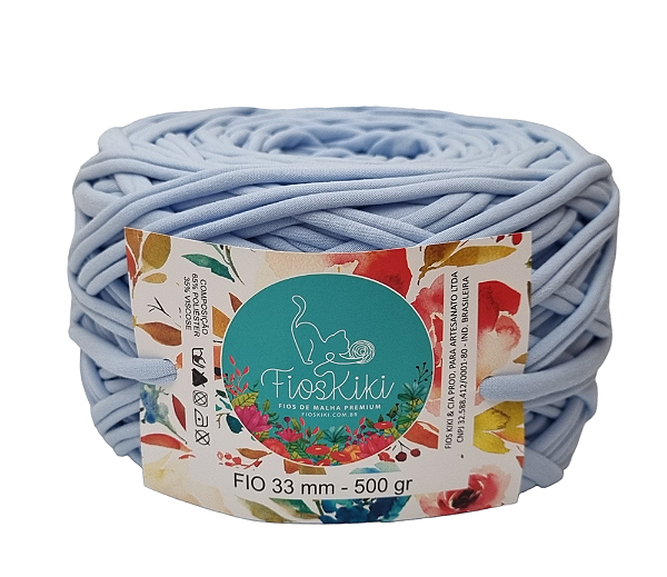 FIO DE MALHA PREMIUM KIKI ANTIPILLING 33MM - AZUL BB - 500gr