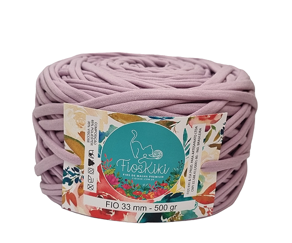 FIO DE MALHA PREMIUM KIKI ANTIPILLING 33MM - LILÁS CLARO - 500gr