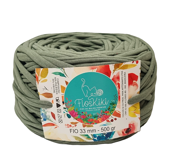 FIO DE MALHA PREMIUM KIKI ANTIPILLING 33MM - VERDE CANA - 500gr
