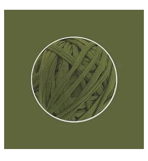 FIO DE MALHA PREMIUM KIKI ANTIPILLING 33MM - VERDE OLIVA - 500gr