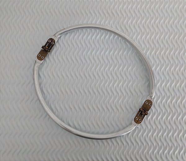 Alça Fecho Tubular Boca de Lobo para Bolsas C/ 20 cm ( OVAL )
